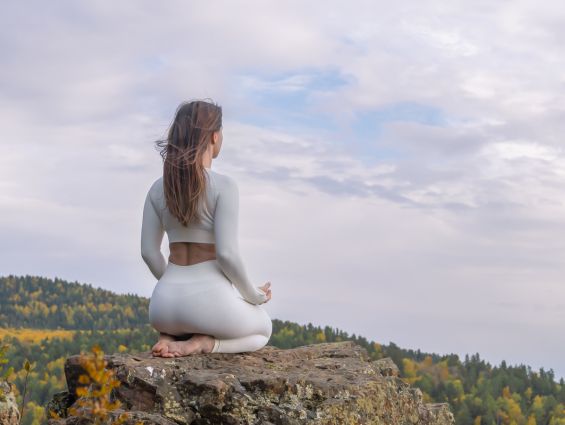 T5 Blissful looking yogi